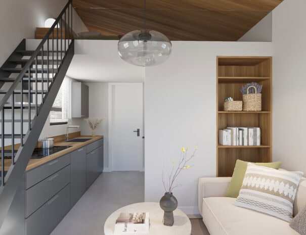 Interieur strandhuisjes